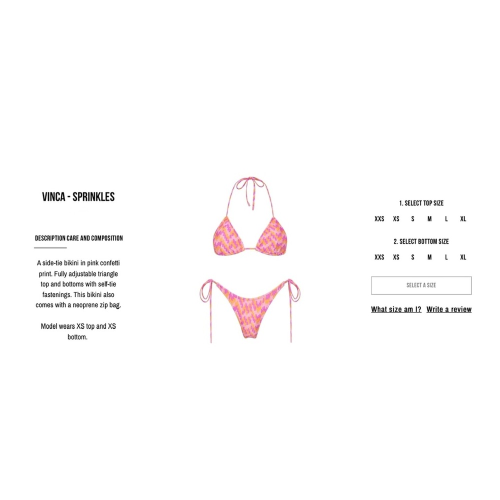 Triangl Vinca Bikini - Sprinkles
